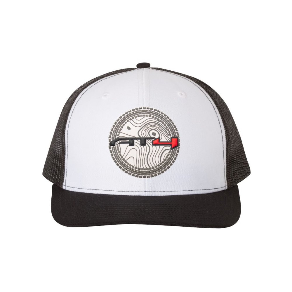 AT4 3D Snapback Trucker Hat- White/ Black